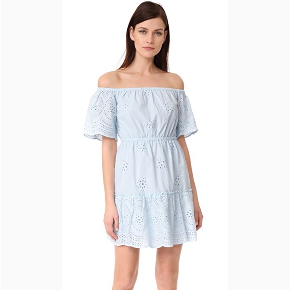 Cupcakes and Cashmere Blue Eyelet Dress - Picture 2 of 6